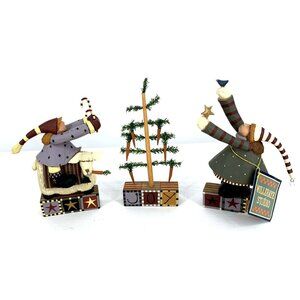 Williraye Studio Farm Yard Festivities Children Carrot Tree WW2503 2004 3 pieces